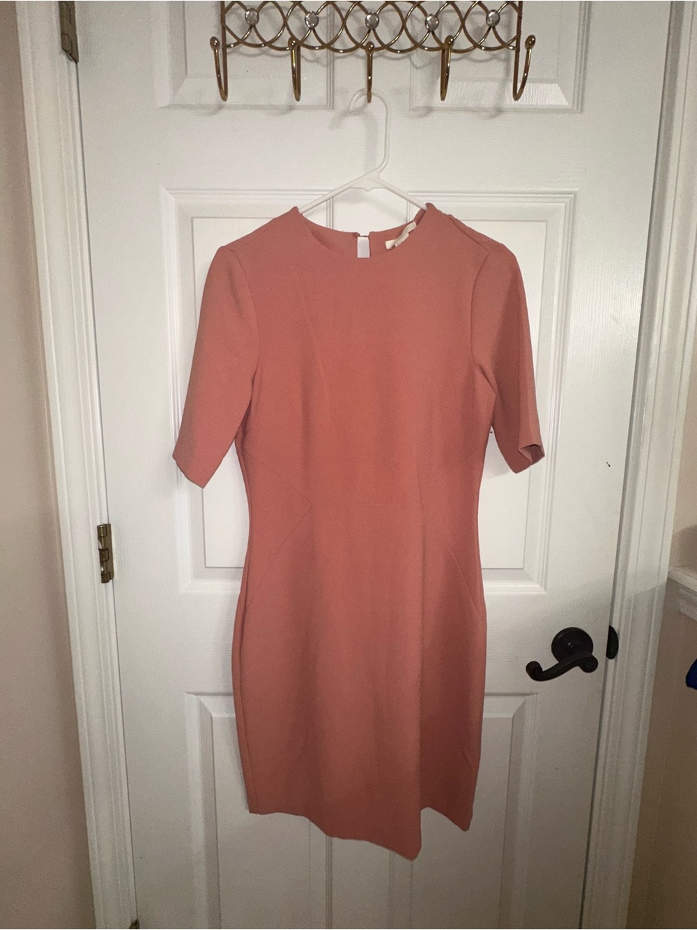 🌸 H&M Blush Pink Semi-Backless Dress – Size 8 🌸
